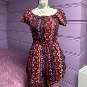 Forever 21 Womens Paisely print romper